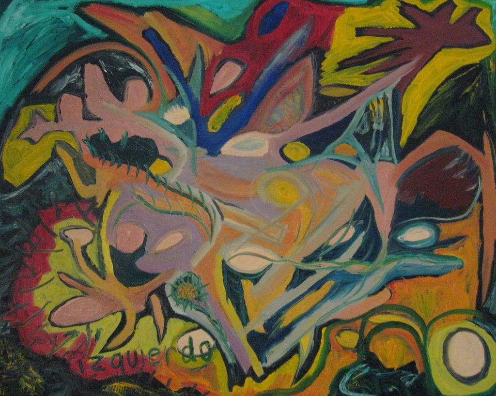 Ofir_Hirsh_Art's tweet image. Chromosomalia.
Oil on canvas, created by Ofir Hirsh under the Izquierdo identity in 2012.⁠
#ofirhirsh #izquierdo #chromosomes #biology #abstract #naiveart #artbrut #outsiderart #art #dominicanrepublic #abstractexpressionism