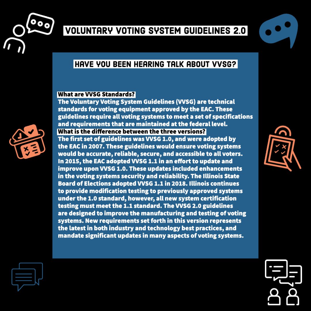 illinoissbe's tweet image. All voting systems used in the state are tested thoroughly before being approved. Illinois requires all machines be tested to state standards as well as to be tested by a federally (EAC) accredited voting system testing lab.