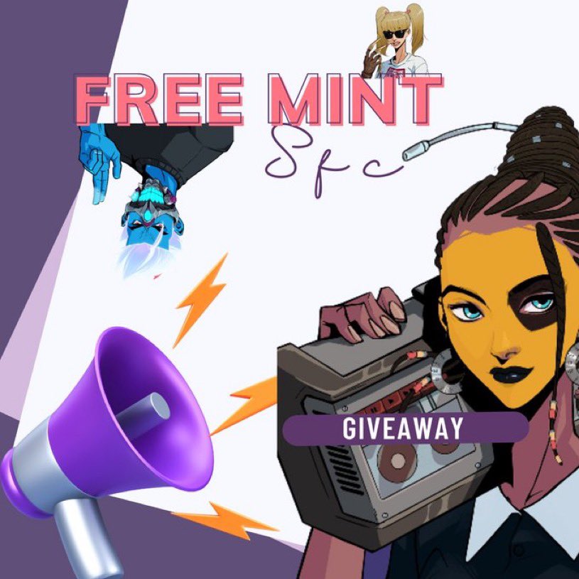🎁 WL Giveaway 🎁

I have collaborated with @sfcfighters ,It is a Free MINT project and we are giving away 10 WL spots.

To enter:
1️⃣Follow @sfcfighters 
2️⃣♥️+♻️
3️⃣Tag 3 NFT friends 
4️⃣Join discord discord.gg/qgprmR5gpU

⏰ 24 hours ⏰

#WLGiveaway #FreeMint #NFTCommmunity