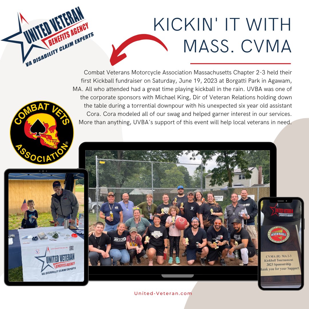 united_veteran's tweet photo. Combat Veterans Motorcycle Association Massachusetts Chapter 2-3 held their first Kickball fundraiser on Saturday
#cvma #Massachusetts #veterans #veteranshelpingveterans #fundraiser #kickball #KickballGame #combatveteransassociation #combatveteransmotorcycleassociation https://t.co/Euh20GPMrE