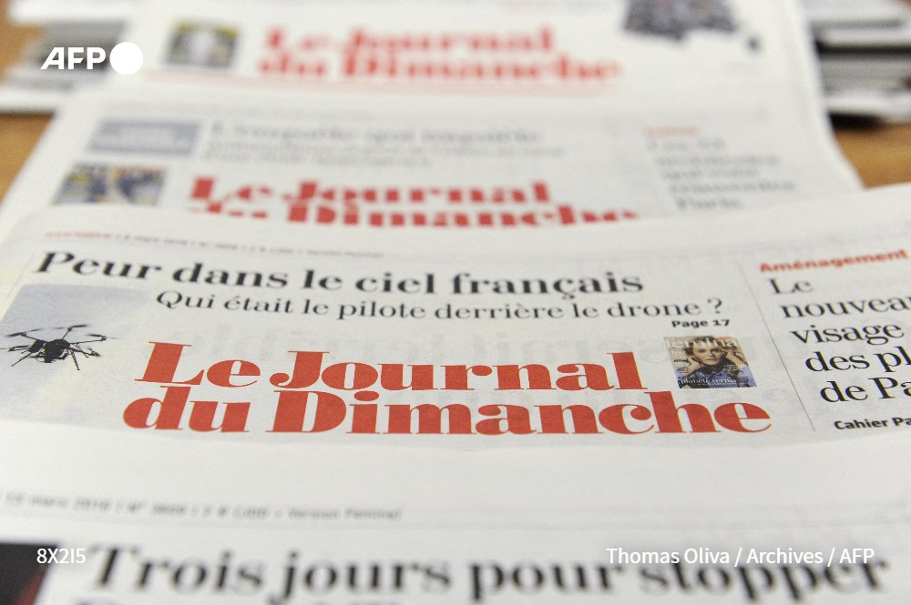 afpfr's tweet photo. La rédaction du Journal du dimanche (JDD) a décidé de se mettre en grève pour contester la possible arrivée à sa tête de Geoffroy Lejeune, tout juste débarqué de l'hebdomadaire d'extrême droite Valeurs actuelles, ont indiqué des sources internes à l'#AFP https://t.co/EBQKdY7vkx