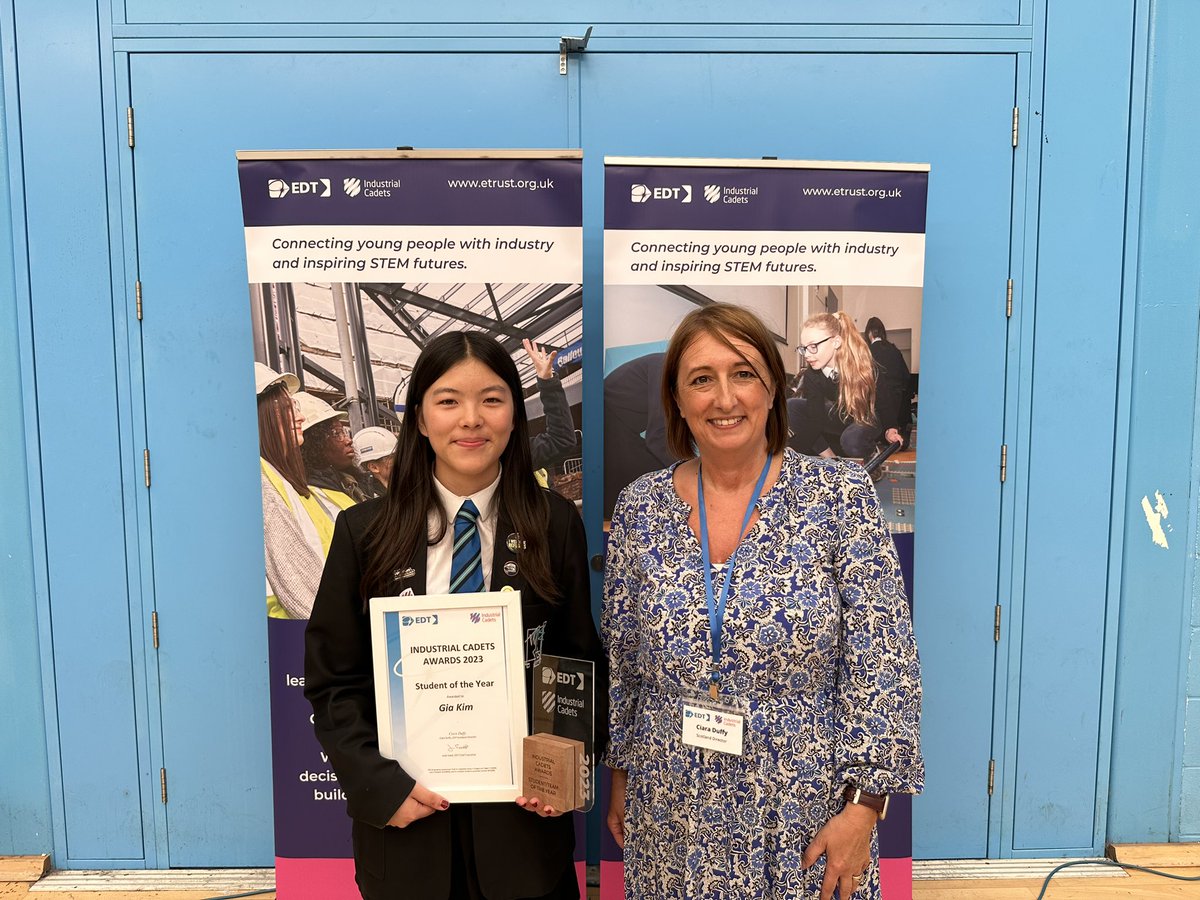 EDTScotland's tweet photo. Congratulations to one of the @WoodfarmHigh Bronze Project pupils on winning Scotland’s @IndustrialCadet Student of the Year Award! https://t.co/fgtdnnsqaH