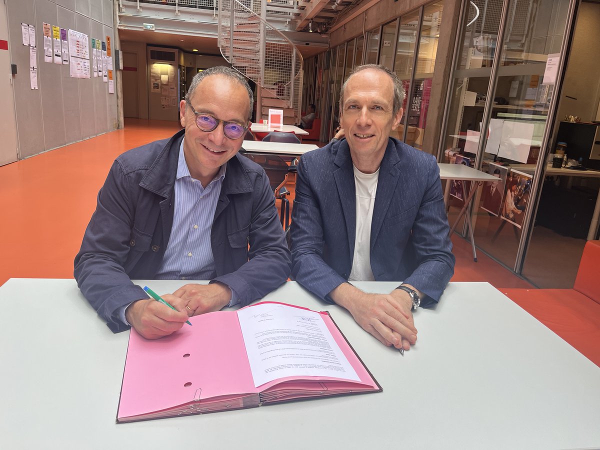 @jpthiellay, président du <a href="/le_CNM/">Centre national de la musique</a> et Franck Madlener, directeur de l' <a href="/Ircam/">IRCAM</a>, signaient ensemble aujourd'hui une convention de partenariat de deux ans.

#PartenariatCNM