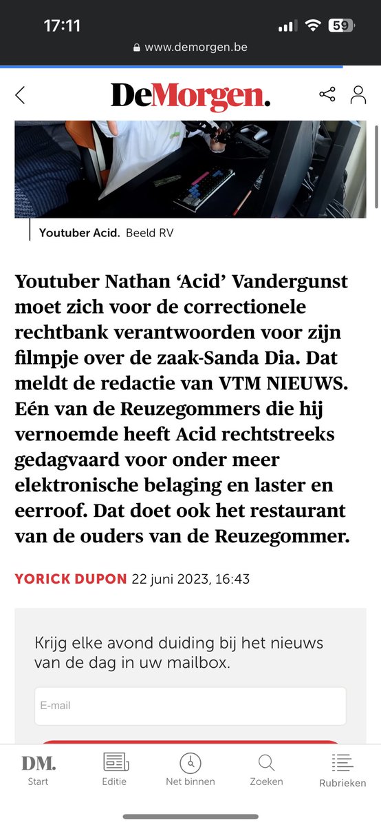 hetisdeLenny's tweet photo. @demorgen , Hoe verklaren jullie dat jullie Acid wél bij voornaam noemen maar “de Reuzegommer” niet?! https://t.co/CDCKADqyHW