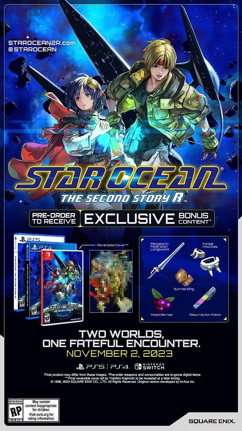 Star Ocean has a nice reversible cover if you want to hide the download required thing : r/NSCollectors