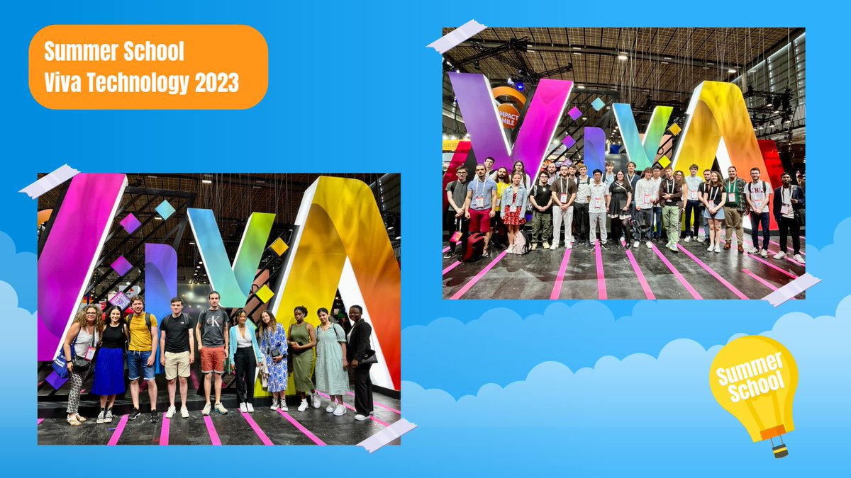 [VIVA TECHNOLOGY]

La promo 2023 du programme entrepreneurial Summer School, organisé par <a href="/IMTstarter/">IMTStarter</a> et le C-19, était présente au salon <a href="/VivaTech/">VivaTech</a> 🚀

Une occasion unique pour les étudiant.e.s de <a href="/ENSIIE/">ensIIE</a> @imt_bs et <a href="/TelecomSudParis/">Télécom SudParis</a> d'échanger avec les acteurs #tech #numerique 🎯