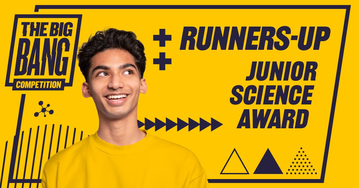 Well done to the Junior Science Award runners-up who are from <a href="/CCS_UK/">Caroline Chisholm School</a>,  <a href="/invictagrammar/">Invicta Grammar School</a> and <a href="/QEBoysSchool/">QE Boys School</a>