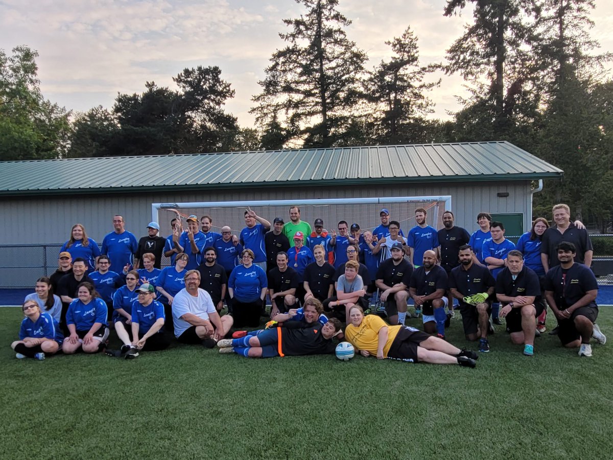 LangleyRCMP's tweet image. Langley RCMP and Langley Township Firefighters got a kick out of their match against the Langley Special Olympics team!

Until next year for the rematch!

#langley #rcmp #langleyrcmp #langleypolice #bcrcmp
