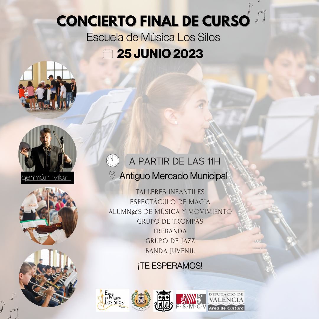 Este domingo, nos vemos en el Antiguo Mercado Municipal de Burjassot 😎🏅🎷🎺🎻🤹‍♀️