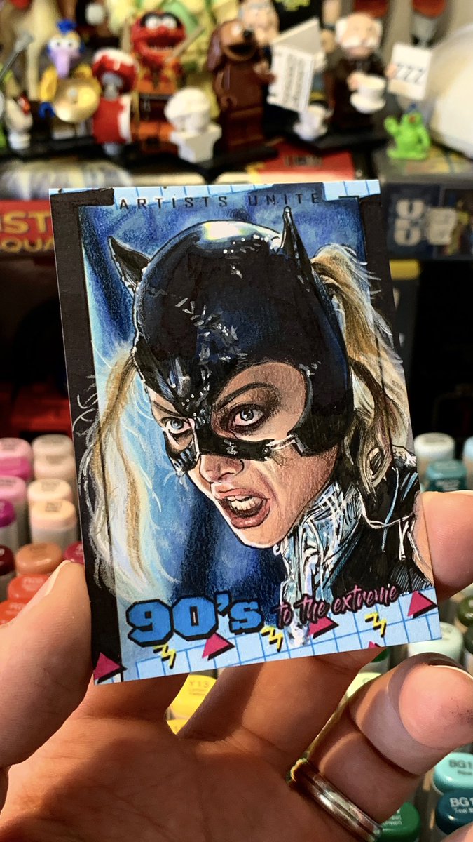 🐈‍⬛ “Sorry, Max - a die for a die.” 🐈‍⬛

Hand-drawn 2.5” x 3.5” art card featuring Michelle Pfeiffer as Catwoman in 1992’s Batman Returns. 🖤

#Batman #TimBurton #90smovies #sketchcard #Copic