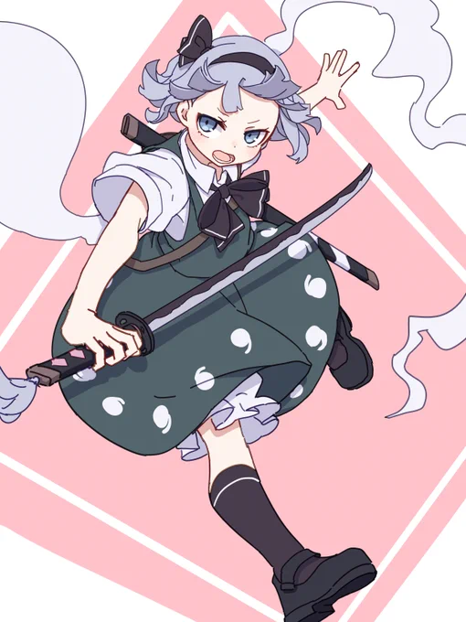 #深夜の真剣お絵描き60分一本勝負  妖夢