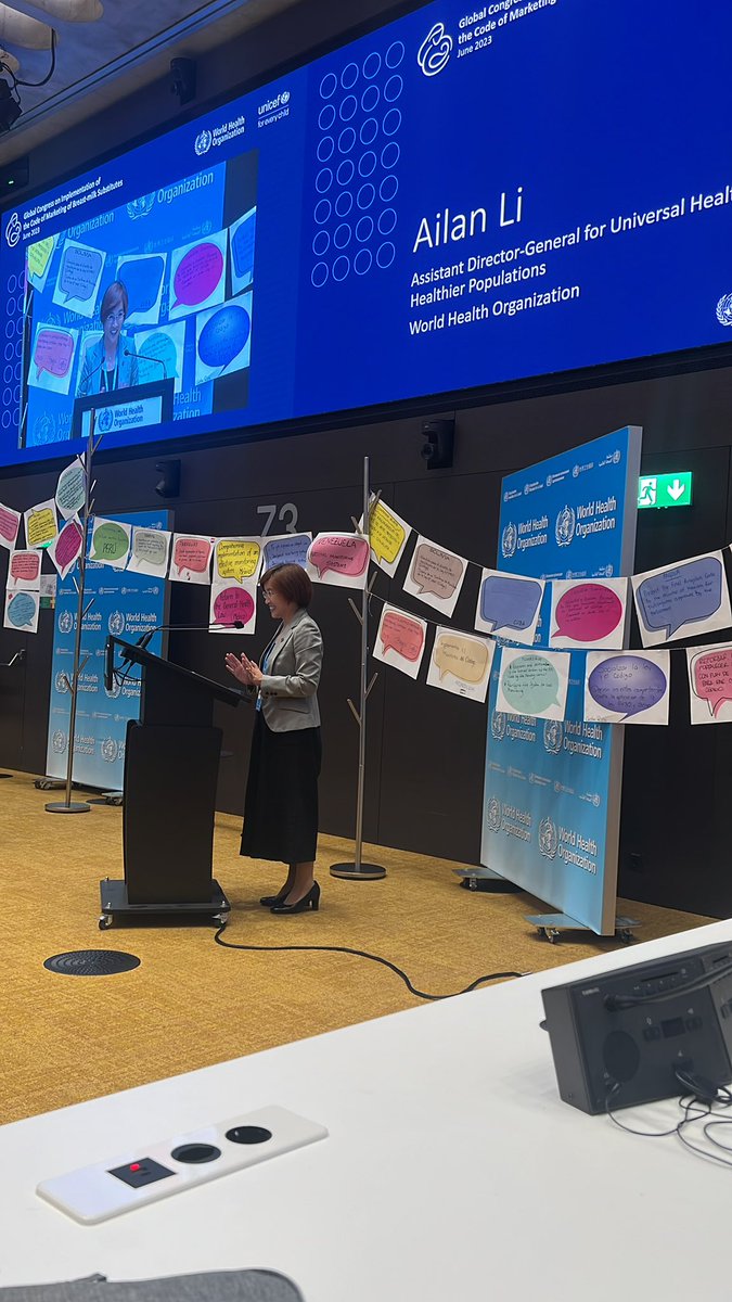 Alina Li celebrating the more than 100 commitments to the Code. #EndExploitativeMarketing