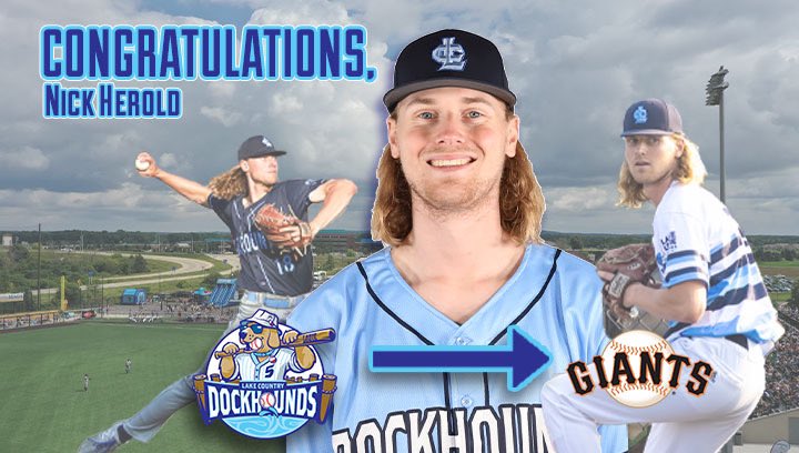 Congratulations, Nick Herold on your contract transfer to the @SFGiants. We thank you for all you have done for DockHounds baseball and wish you all the best in your continued big league dream.