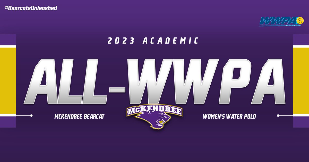 McKendree Bearcats (@mckbearcats) on Twitter photo 🐾🤽♀️|Eleven <a href="/McKendree_Polo/">McKendree Water Polo</a> Bearcats Named WWPA All-Academic
🔗bit.ly/43Roa4p
#BearcatsUnleashed 🐾🤽♀️|Eleven <a href="/McKendree_Polo/">McKendree Water Polo</a> Bearcats Named WWPA All-Academic
🔗bit.ly/43Roa4p
#BearcatsUnleashed