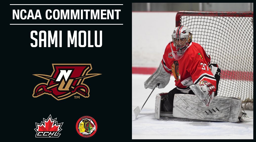 The CCHL (@thecchl) on Twitter photo Commitment Alert 🚨
<a href="/BrockBraves/">Brockville Braves</a> 2002 G Sami Molu has committed to <a href="/NCAAIceHockey/">NCAA Ice Hockey</a> <a href="/NorwichMHKY/">Norwich Men's Ice Hockey</a> for 2023-24.
📷 icelevel.com
Graphic | Mark Kelly
🗞️ | thecchl.ca/commitment-ale… Commitment Alert 🚨
<a href="/BrockBraves/">Brockville Braves</a> 2002 G Sami Molu has committed to <a href="/NCAAIceHockey/">NCAA Ice Hockey</a> <a href="/NorwichMHKY/">Norwich Men's Ice Hockey</a> for 2023-24.
📷 icelevel.com
Graphic | Mark Kelly
🗞️ | thecchl.ca/commitment-ale…
