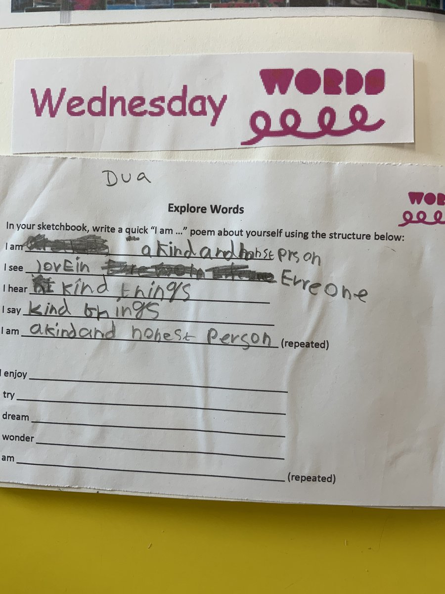 HurstKnollY3's tweet photo. Yesterday was Words day! Poetry in Y3…Our  “I  am”  poems  really  show  our  identities. https://t.co/urnBn1dbO4