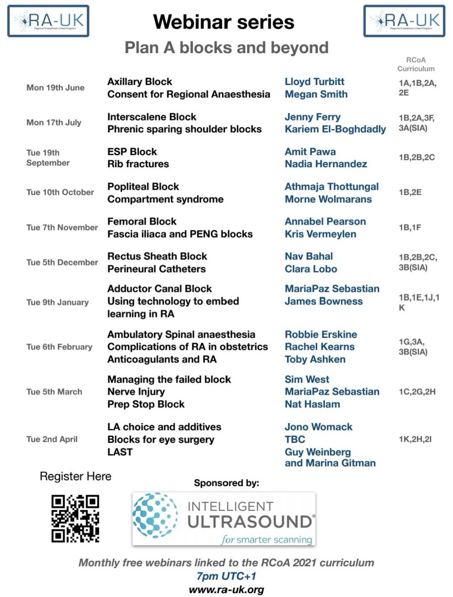 Alan Macfarlane (@ajrmacfarlane) on Twitter photo The first of our <a href="/RegionalAnaesUK/">RA-UK</a> #RAUKWebinars is now online for catch up ๐
See <a href="/LloydTurbitt/">Lloyd Turbitt</a> <a href="/athmathottungal/">Athmaja Thottungal</a> and <a href="/megs1970/">Dr Megan Smith</a> cover the axillary block and consent ๐ฅ
Register/login (FREE) at:
โก๏ธ ra-uk-webinars.talkingslideshd.com/home
๐๏ธNext one Mon 17th July
Almost 4000 now signed up๐ค๐ฎ๐ The first of our <a href="/RegionalAnaesUK/">RA-UK</a> #RAUKWebinars is now online for catch up ๐
See <a href="/LloydTurbitt/">Lloyd Turbitt</a> <a href="/athmathottungal/">Athmaja Thottungal</a> and <a href="/megs1970/">Dr Megan Smith</a> cover the axillary block and consent ๐ฅ
Register/login (FREE) at:
โก๏ธ ra-uk-webinars.talkingslideshd.com/home
๐๏ธNext one Mon 17th July
Almost 4000 now signed up๐ค๐ฎ๐