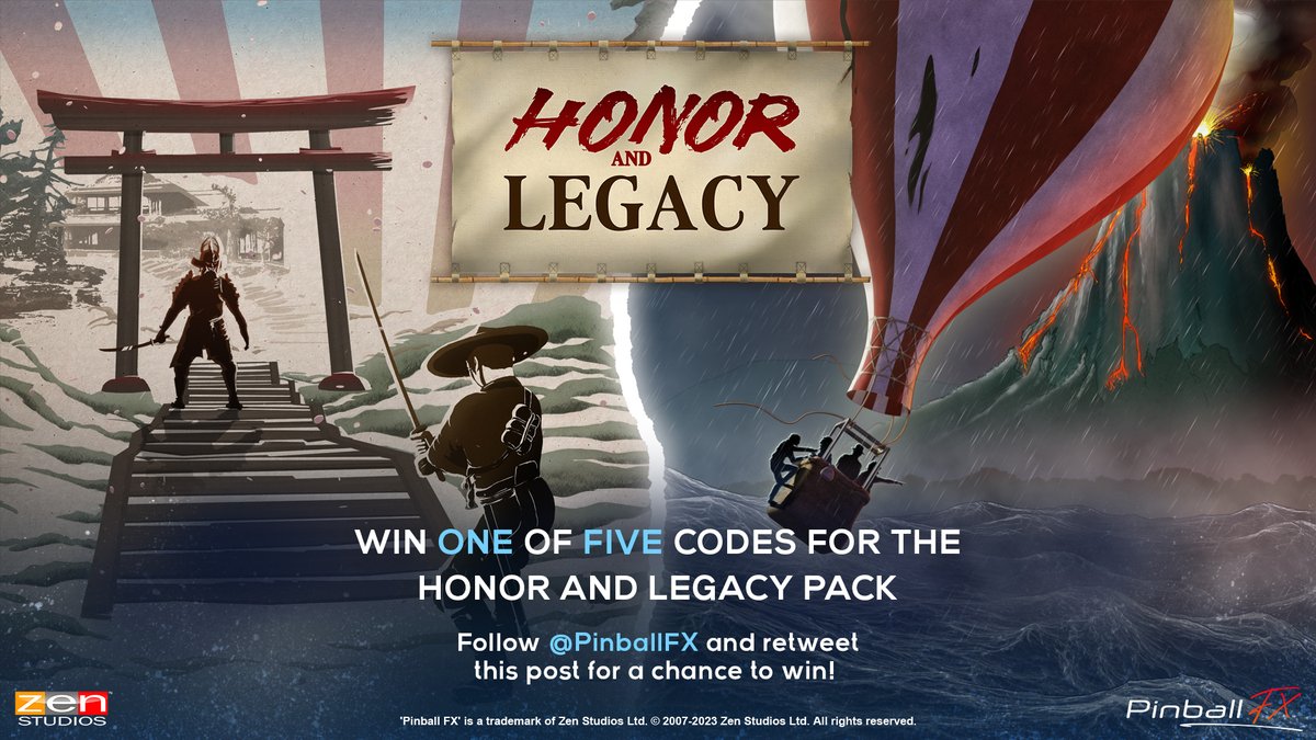 PinballFX's tweet photo. 🥳 We reached 5000 followers! 🥳
To celebrate this milestone, we will raffle out five codes for the new Honor and Legacy Pack. Become eligible for a code on the platform of your choice by following the @PinballFX page and retweeting this post.

T&amp;C: https://t.co/0ioyKOk8nu https://t.co/gsVMeackEq