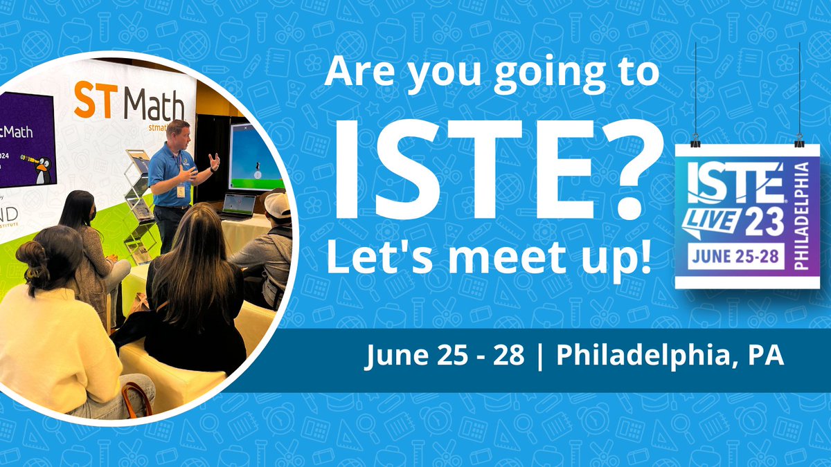 MINDEduOrg's tweet photo. ISTE is just around the corner! Visit us at Booth 914 on June 25-28 and experience #STMath! And don’t forget to check out our preview of InsightMath. Give your feedback in our focus group and receive a $50 gift card! #ISTELive23 #ISTELive #MINDEducation https://t.co/Q8JOPqO4Bb https://t.co/PbFIjU0hqa