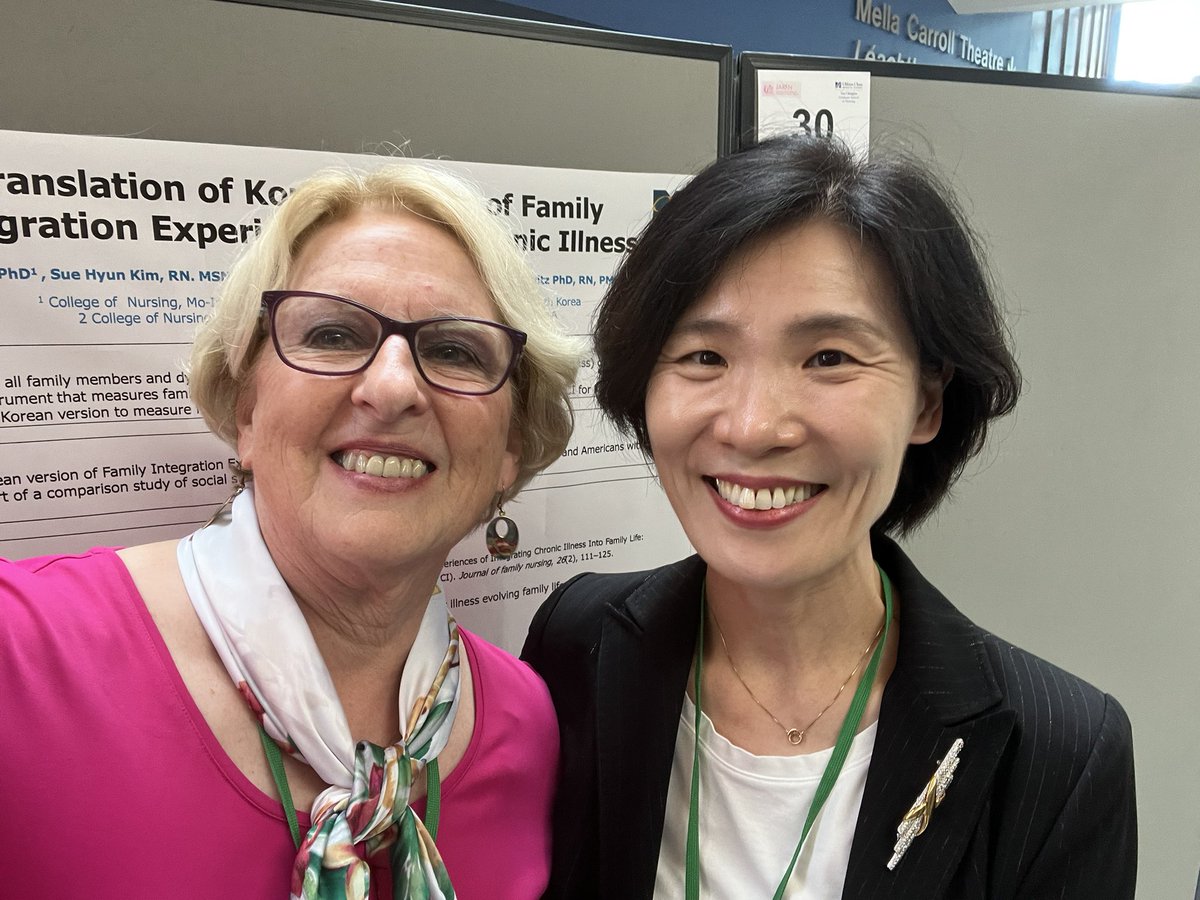 Excited to meet Dr. Yeonsoo Jang who is using the FIES.CI (Meiers et al., 2020) in her work with families with chronic illness. #ifnc16 #familyhealth #familynursing
