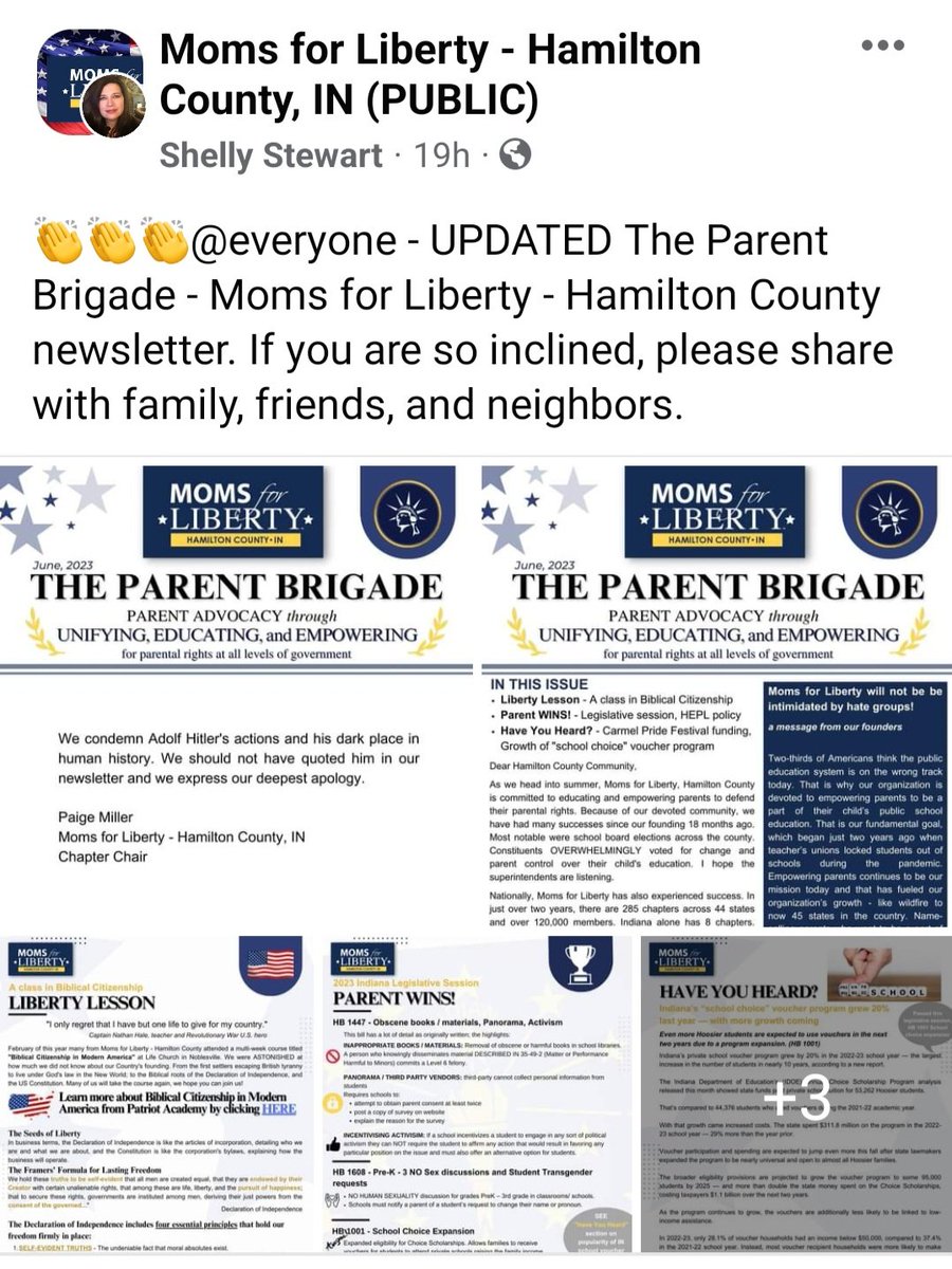 @BagdMilkSoWhat @Moms4Liberty @Moms4LibLoudoun @Moms4LibertyWC @Moms4LibertyNH @moms4libertycc @Moms4LibertyDC @Moms4LibertyPC @Moms4LDelcoPA @Moms4LibertySRQ @Moms4LibertyOC I need to retract my comment. They are actually admitting they wrote that. But they are super sorry about it. 🙄