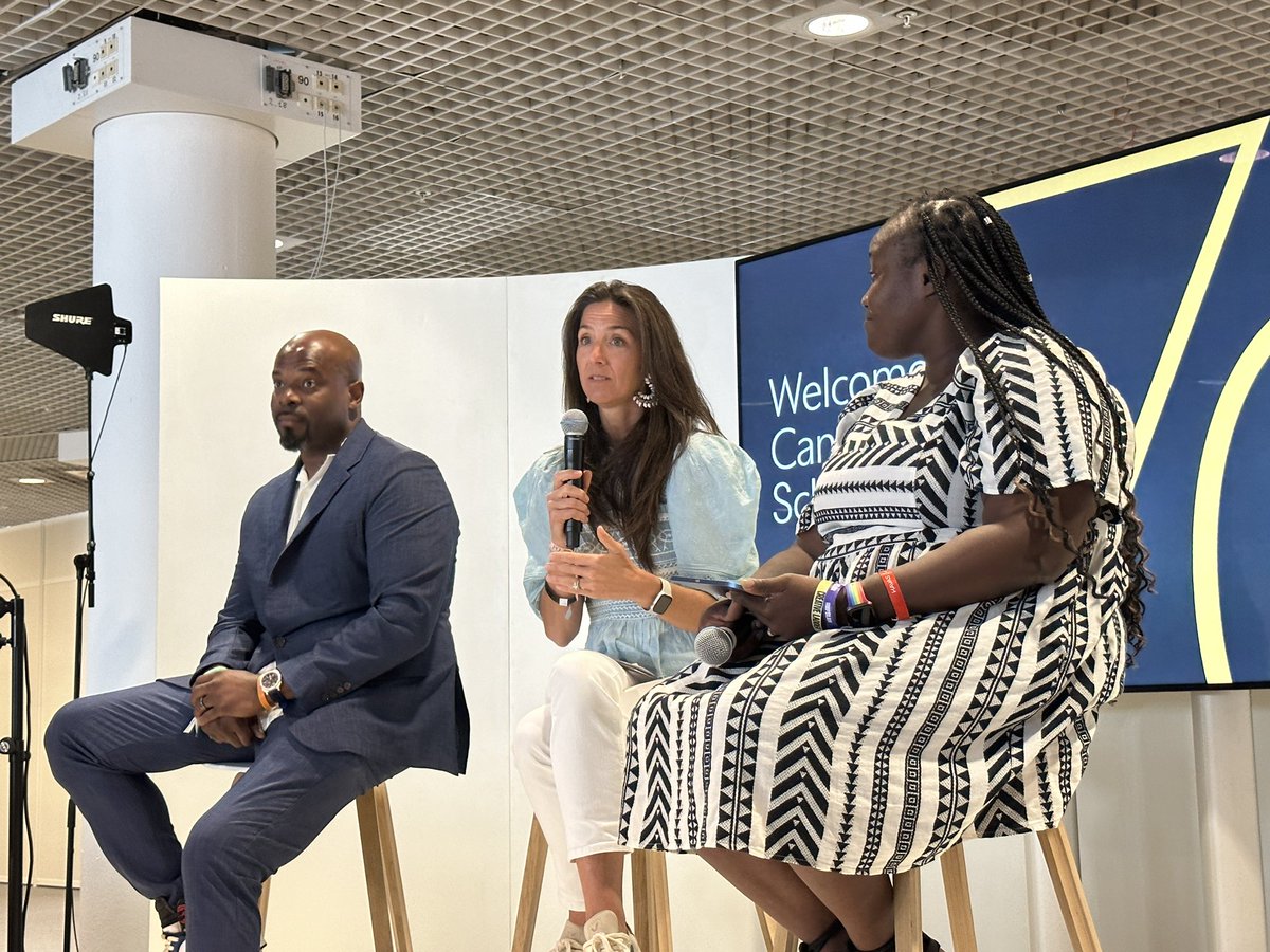 When starting a new leadership role, <a href="/TeamCornett/">Cornett</a> owner &amp; president Christy Hiler says at @LadderOrg’s <a href="/Cannes_Lions/">LIONS | The Home of Creativity</a> session, ask yourself 2 questions:

1. What do I want for the organization?
2. What do I want for myself?
“Then share it, early and often.”