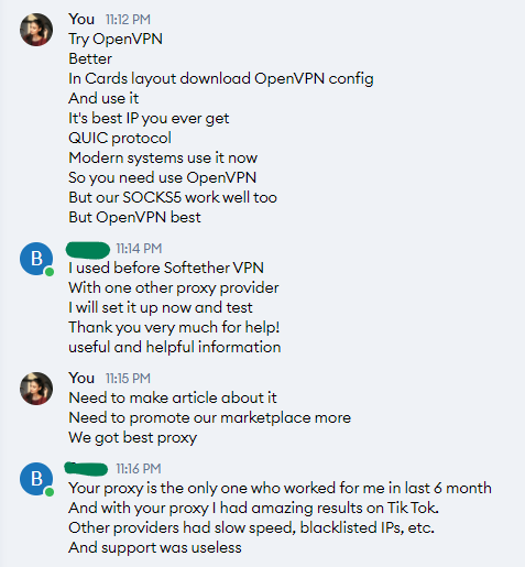 coroniumio's tweet photo. Thank you very much dear sir! 🙏 Everyone should know that the best proxies for TikTok account growth is here, served at Coronium 4G mobile proxy marketplace. https://t.co/Qma5CVZhzR