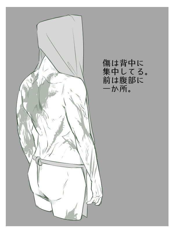 傷の補足