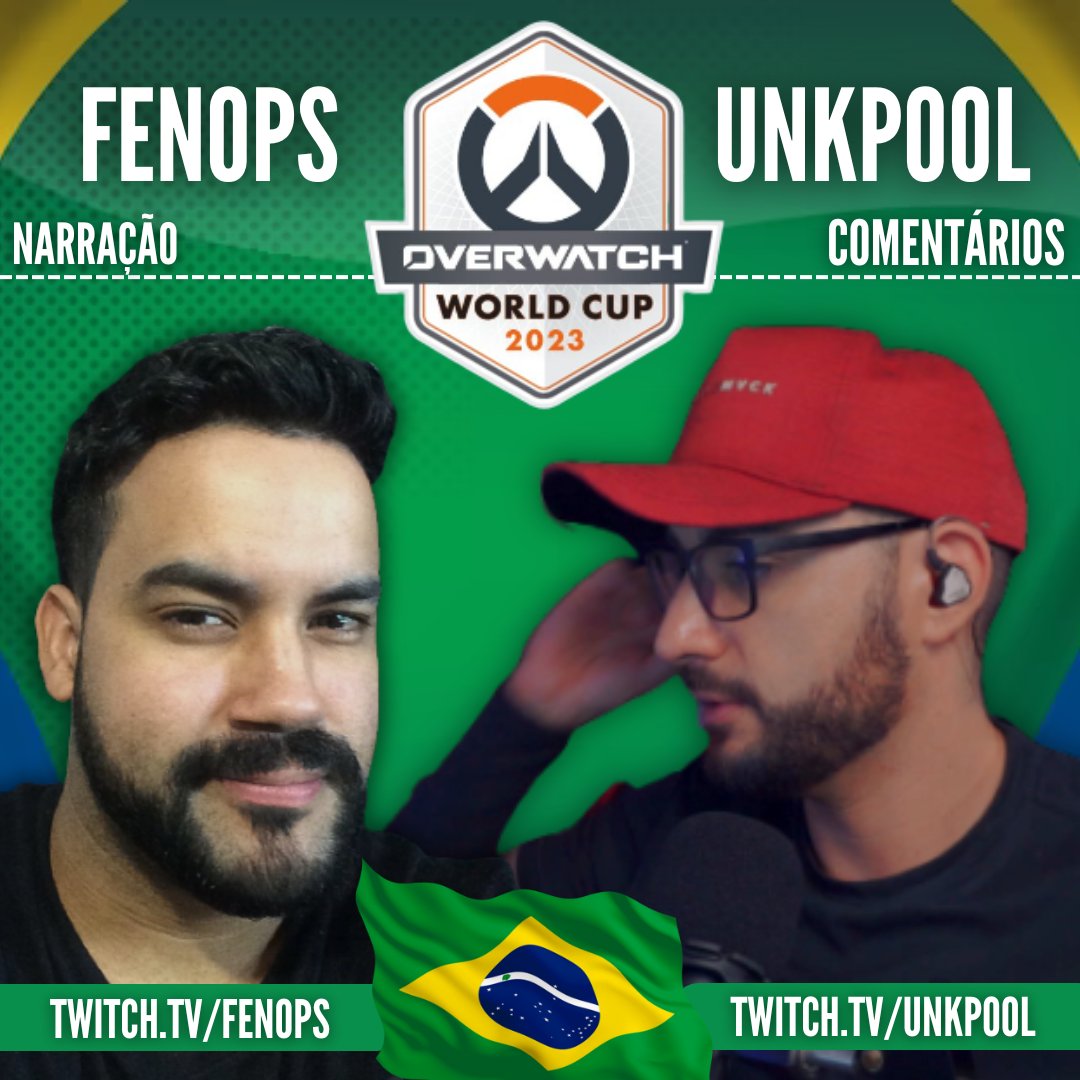 Fenops_'s tweet photo. 🟡TRANSMISSÃO DOS JOGOS DO BRASIL na
COPA DO MUNDO DE OVERWATCH 2🟢

Eu e @unkpool_  traremos para a comunidade os jogos do Brasil na copa com narração e comentários.

Pega a bandeira e bora torcer!!! 
#overwatch2 #OWWC

Datas e Links nos comentários: ↓ https://t.co/231ruLOoMo