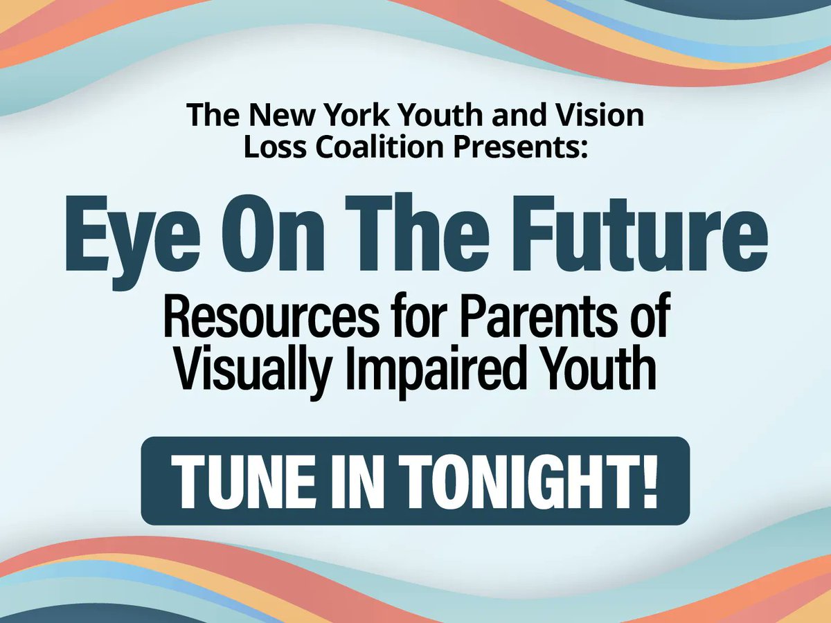 visionsvcb's tweet photo. Tonight at 7:00PM, tune in to our Eye on the Future Resource Group, featuring Livia Thompson of the Jewish Braille Institute, and Malachy Fallon of the @XavierSociety. To watch, visit https://t.co/Fn87h10Bk8
#SeeWhatIsPossible #VISIONSVCB #Blindness https://t.co/S8HnWOKGpu