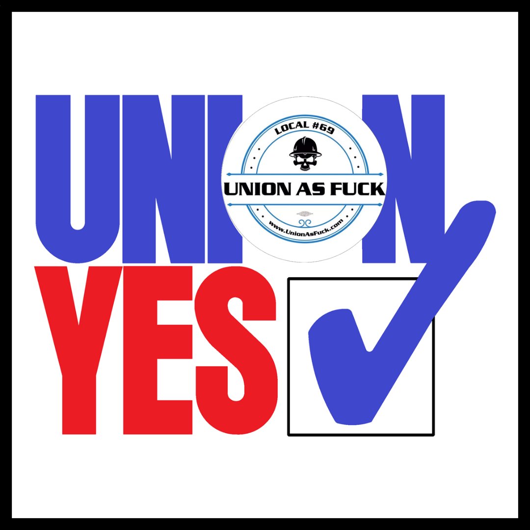 UnionAFLocal69's tweet image. #LiveBetterWorkUnion
#UnionAsFuck #UnionAF #UnionAFLocal69