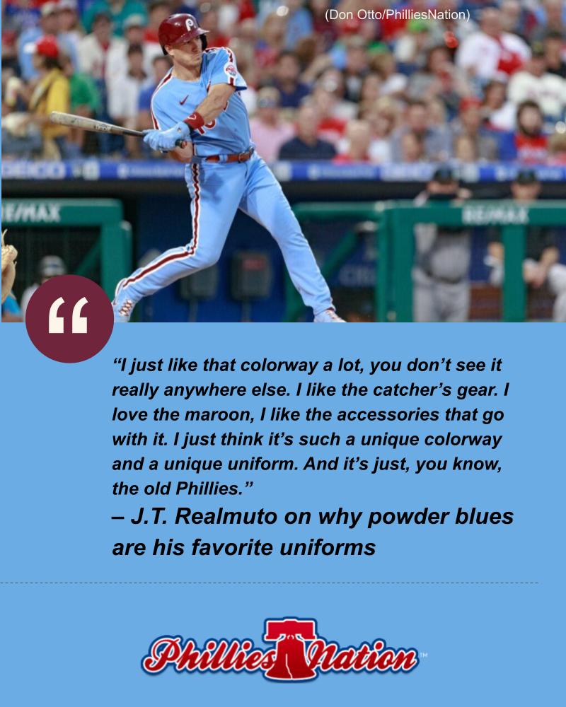 Tim Kelly on X: J.T. Realmuto explained to @PhilliesNation why