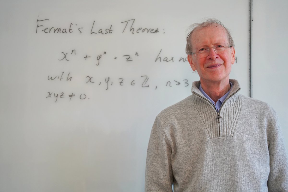NewtonInstitute's tweet photo. On 23 June 1993 Andrew Wiles announced his historic first proof of Fermat's Last Theorem here at the Isaac Newton Institute. Thirty years later, we asked the man himself how he feels on the occasion: https://t.co/jaK7lpEjEF @plusmathsorg @Cambridge_Uni @OxUniMaths #flt30 https://t.co/86i48fO8eB