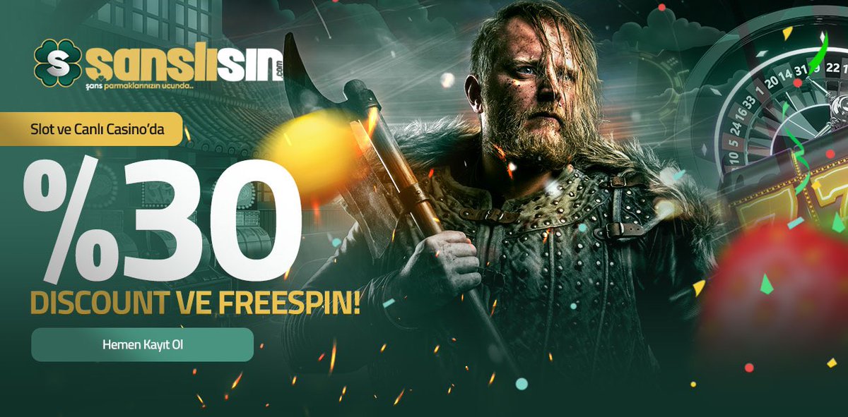 sanslisin364.com ‘da #Şanslısın 
✅İlk yatırıma %100 #ÇEVRİMSİZ!
✅Her yatırıma %25 #ÇEVRİMSİZ!
✅Her kayıba %30 İADE!
✅Her Hafta %100 KOLAY ÇEVRİM! 
✅5 Kayıba 1 #Şansbonusu! 
  #sanslisingiris #slot #casinobonus