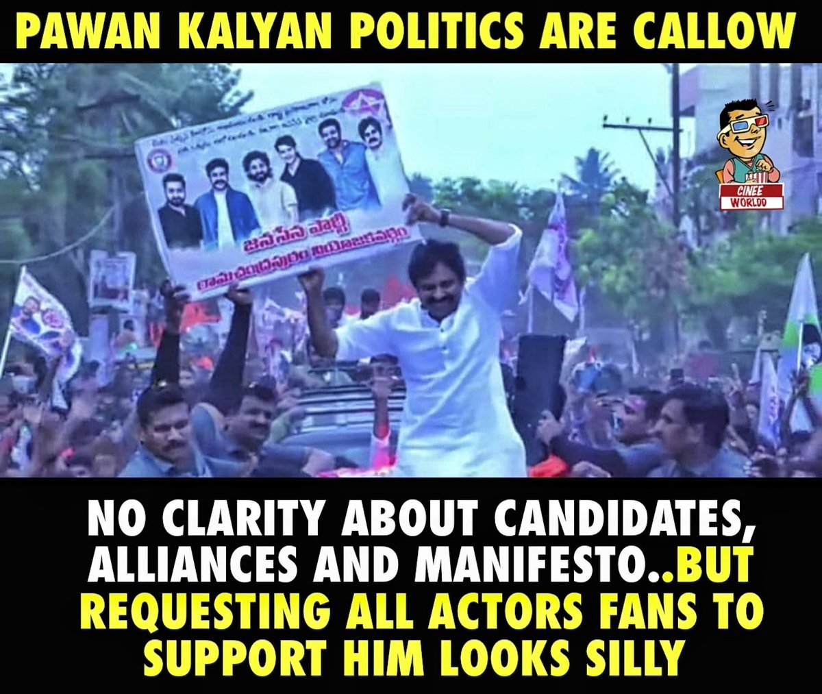 #PawanKalyan Politics Looks Callow!

#MaheshBabu #Prabhas #Ntr #AlluArjun #RamCharan #Vijay #Cinee_Worldd