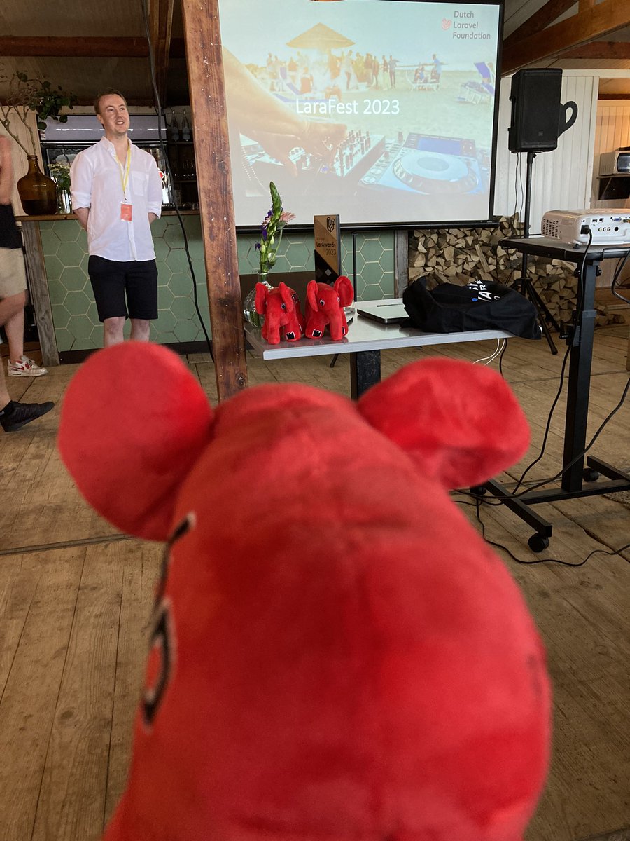 We’re ready for the presentations! <a href="/DutchLaravel/">Dutch Laravel Foundation</a>