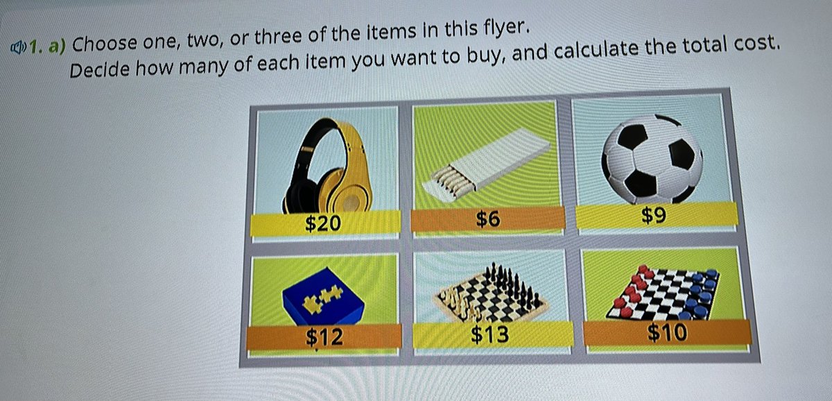 We can describe different shopping situations and interpret algebraic equations to represent the items we want to buy! <a href="/margaret_ps/">Princess Margaret PS</a> <a href="/Wipebook/">Team Wipebook</a>