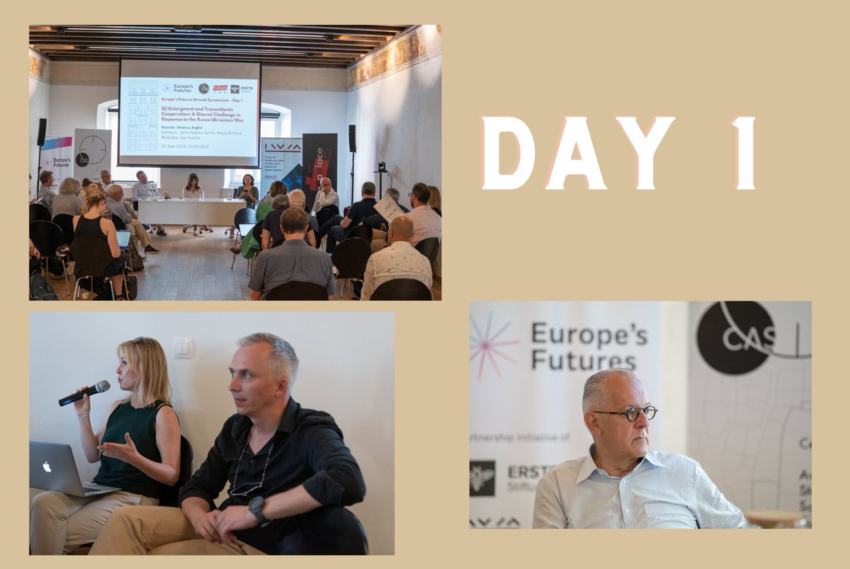 Today was the first day of @EuropesFutures Annual Symposium 2023 organized by @IWM_Vienna (@IVejvoda), @erstefoundation (@BorisMarte @jadviga) and @UniRijeka
#CASSEE at the #MoisePlace in #Cres.