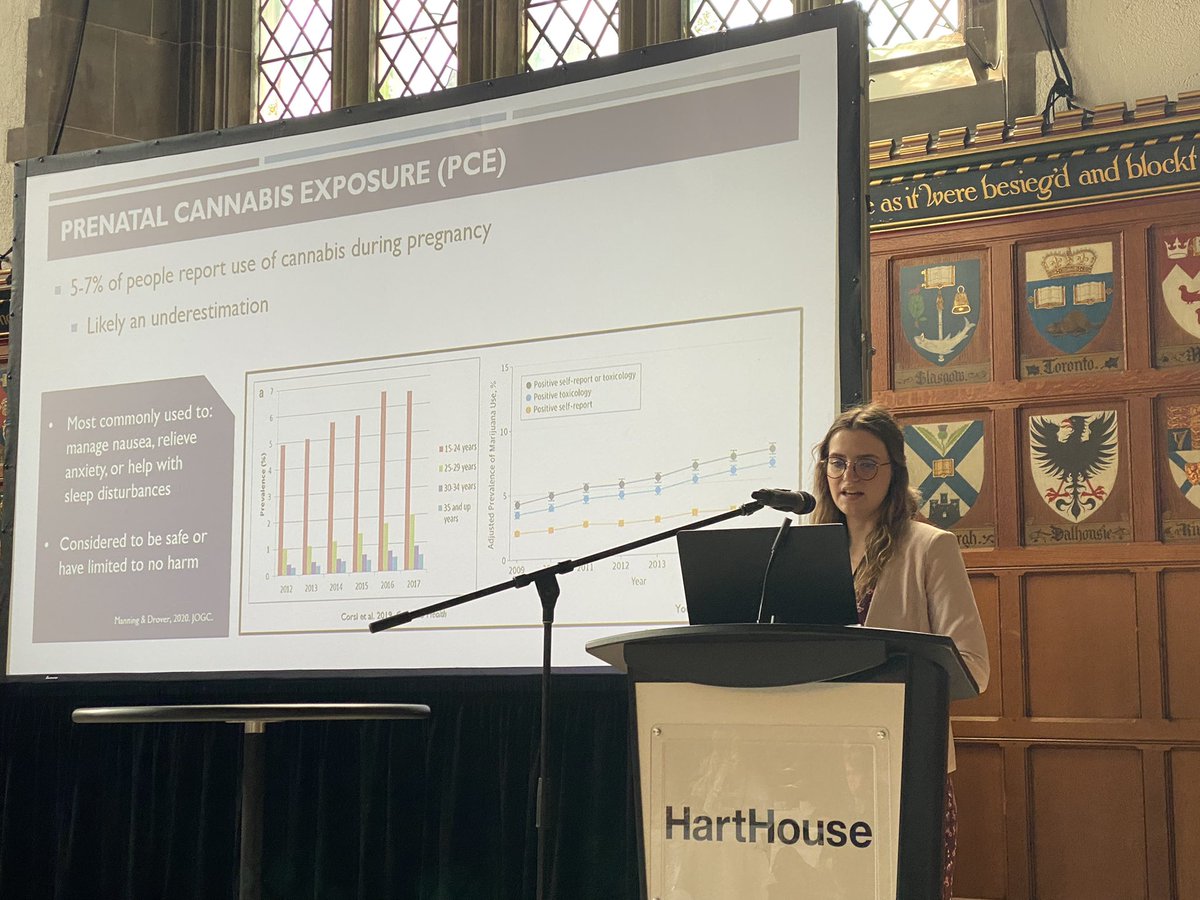 .@s_baglot, an amazing PhD student in my lab, here at the CCIC meeting presenting her work on prenatal exposure to cannabis via vapor inhalation to the pregnant dams. Sam was the recipient of a recent scholarship from @BrainCanada and @ccictweeter for her work.
