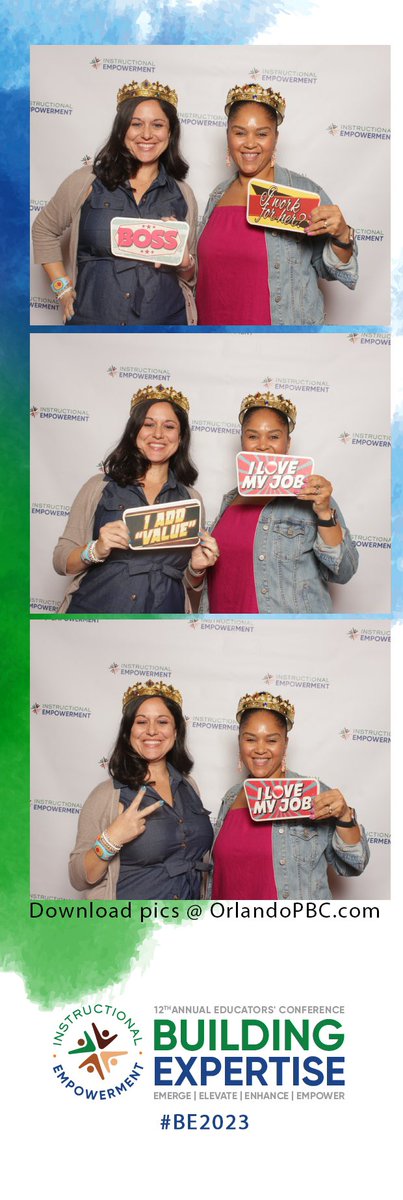 amy_tomas_lopez's tweet image. Taking a break from professional learning to have some fun in the Photo Booth at #BE2023