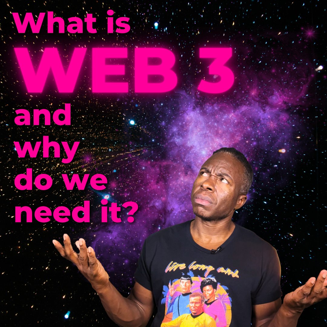 iamqroc's tweet photo. 🎥 WATCH NOW to understand why our current online ownership falls short and why the need for #Web3 is more significant than ever. It's time to bridge the gap and empower ourselves in the digital realm! https://t.co/evrmNunzD7 #web3 #entrepreneurship #digitalfutures 🖖🏿 https://t.co/ghgPziEVw9
