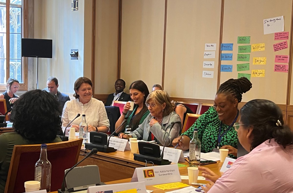 Great to speak alongside Baroness D'Souza, <a href="/AkierraMP/">Akierra Missick MP</a> , Hon. Teima Onorio and Hon. Eleni Petinos yesterday for the <a href="/CPA_UK/">Commonwealth Parliamentary Association UK</a> Women in Trade workshop!