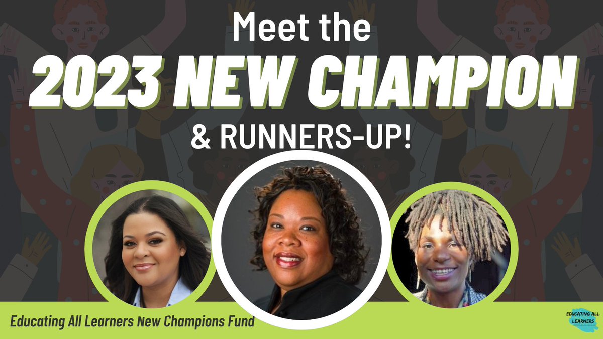 Congratulations to the 2023 EALA New Champion, Kim Riley of The Transition Academy, and runners-up, @AntoinetteBanks of @expertieps & Nekia Wright of Ujamaa Inc.! Excited to see the positive impact you’ll continue to make! #EALANewChampionsFund Read more: prweb.com/releases/2023/…