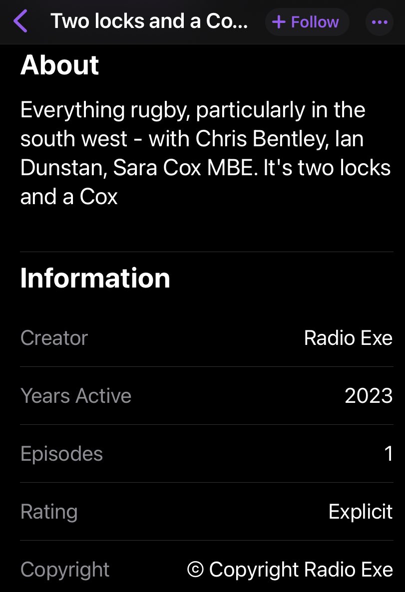 ZymurgyChief's tweet photo. @ccbentos @IanDunstan @SaraCoxRef Enjoyed listening, it’s been rated “Explicit “ on Apple Podcasts, Potty mouth 😊 https://t.co/joaLZmMASn