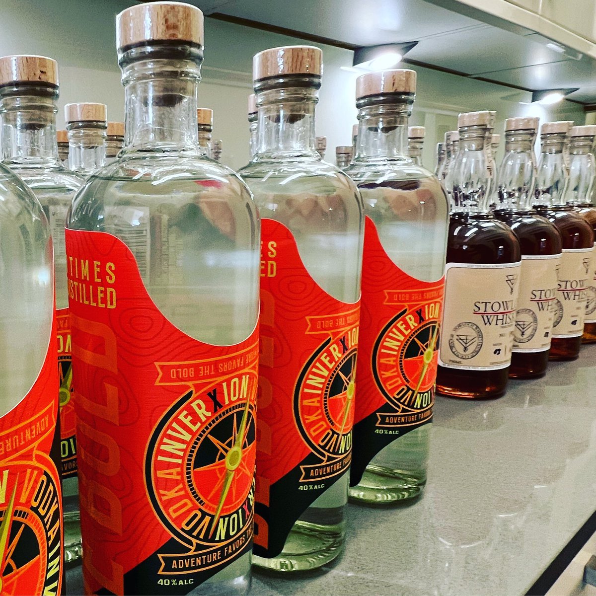 Thrilled that <a href="/stone_ledge/">Stone Ledge Spirits Company</a>’s <a href="/InverxionVodka/">InverXion Vodka</a> and <a href="/stowloch/">Stowloch Whiskey</a> whiskey have made it to the UK! <a href="/USAinUK/">U.S. Embassy London</a> serves only the finest!