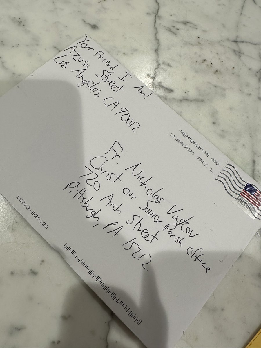 frvaskov's tweet photo. I was so excited to receive mail from my friend, I Am! today. It was sent guaranteed to be right on time. I was a little suspect, however, when the correspondence was entirely in Papyrus font. Could this have been some prank by @PappaSciarappa ? https://t.co/vCG48r21P1
