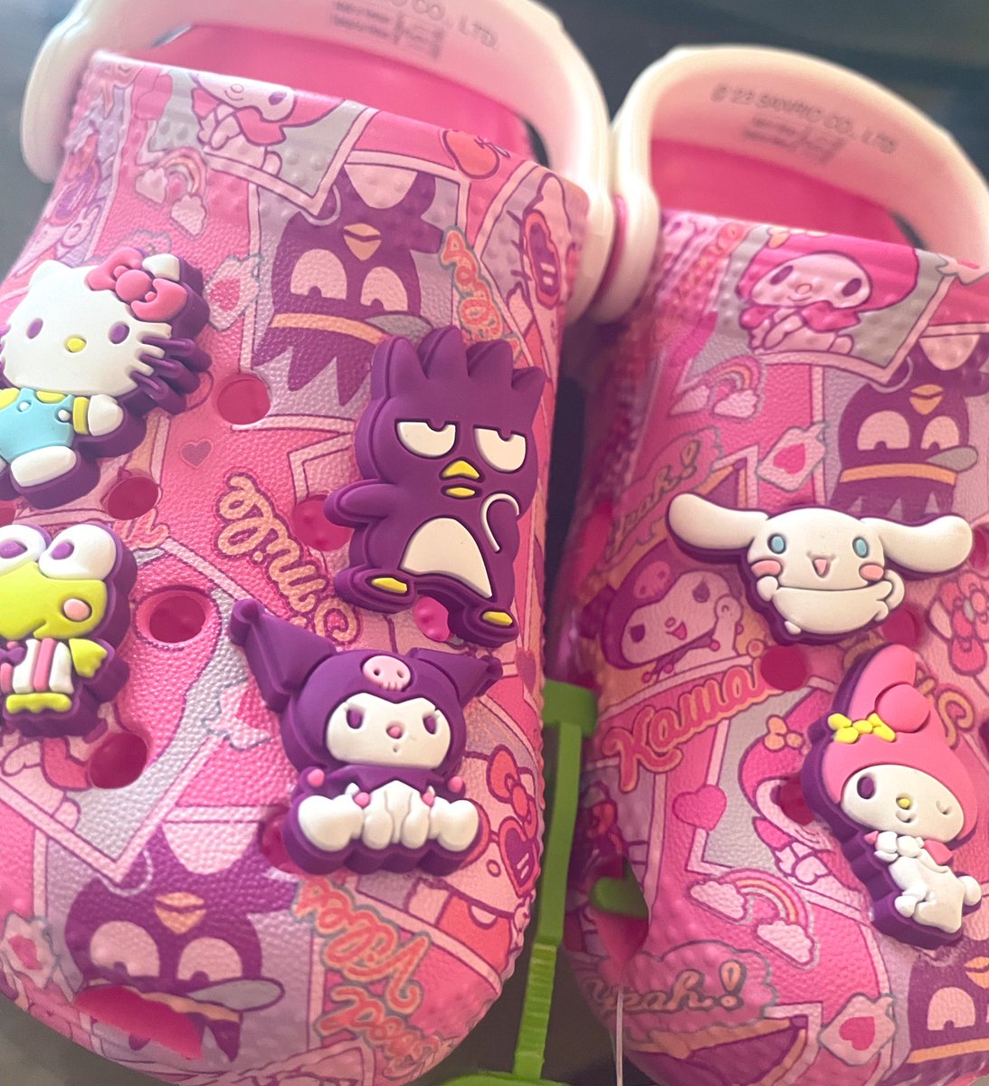 Conniecheese's tweet photo. The hello kitty crocs are too cute 🥰 https://t.co/wnoSmpIgge