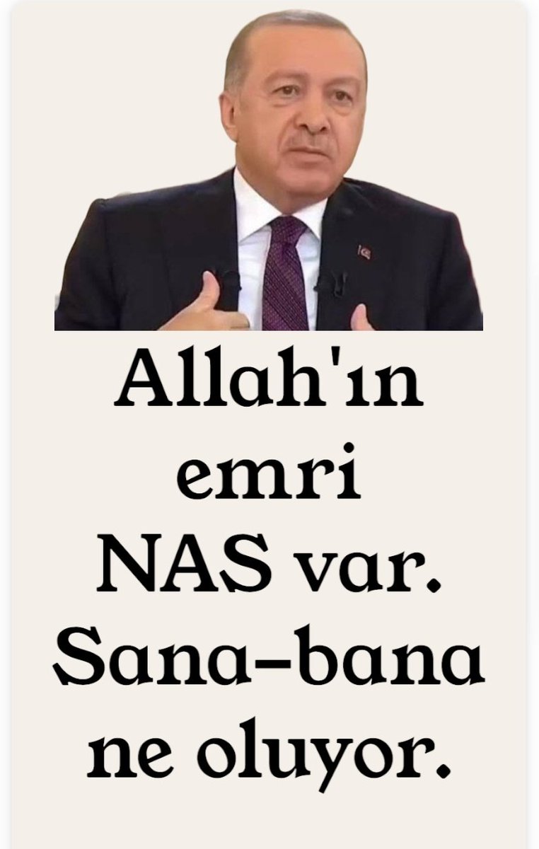 Allah'ın EMRİ Nas, oldu Size PasPas.