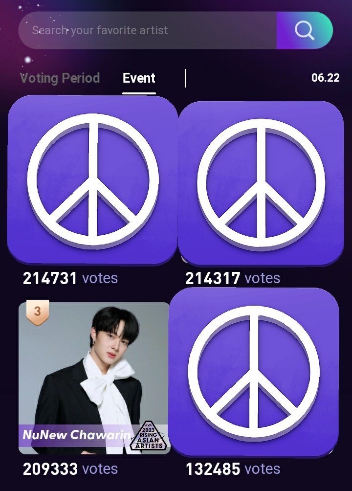 ‼️This 'Sprint Challenge Day' will end at 11:59 PM tonight🇹🇭, and NuNew is now in 3rd place!🆘 We only have 1 hour left to vote! Let's reach the top so he can receive an additional 200K votes.

🆘ayaglobal.club

#NuNew #NanaNu 
#VoteforNuNew