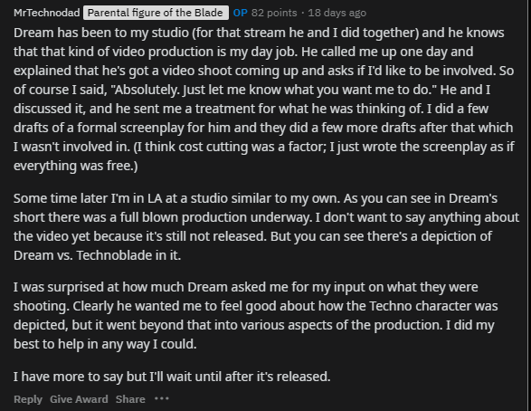 AliceGrewUp's tweet photo. I think you all know I generally try to steer clear of hot takes and debates but since I'm seeing a ton of "my friend told me" info on this, here is 100% of what his dad has said about the video 

Anything outside of what he wrote here is just someone's opinion https://t.co/E1kun74O7e